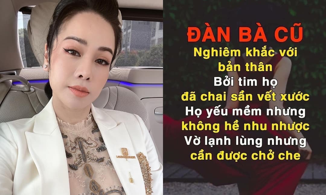 Ly hôn đã lâu, Nhật Kim Anh gây xôn xao khi đột nhiên chia sẻ quan điểm về 'đàn bà cũ', còn nhắn nhủ bản thân điều này
